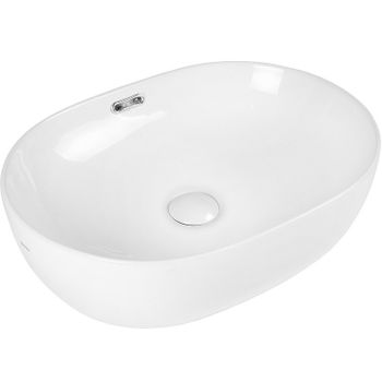 Раковина-чаша Bond Oval 49 S65-490 Белый глянец — фото 1, Раковины накладные