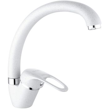 Смеситель для кухни D-Lin D150409-C Белый матовый — фото 1, Смесители для кухни