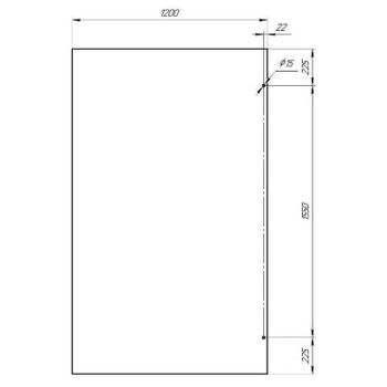Душевая перегородка Radomir Walk-in G1 120 1-10-0-0-0-1911 профиль Хром стекло матовое — фото 2, Душевые перегородки