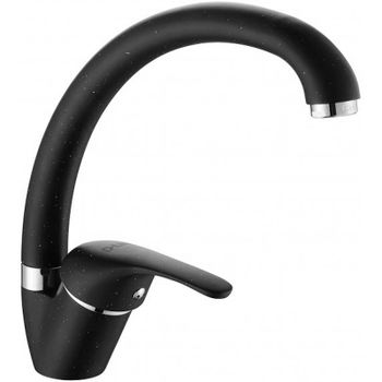 Смеситель для кухни D-Lin D150411-A Черный матовый — фото 1, Смесители для кухни