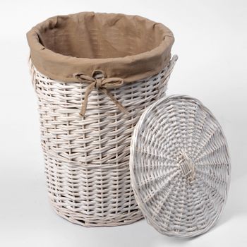 Aller WB-106-M Плетеная корзина для белья с крышкой — фото 3, Корзины для белья