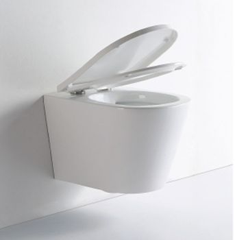 Унитаз CeramaLux NS-5178 подвесной Белый с сиденьем Микролифт — фото 9, Подвесные унитазы