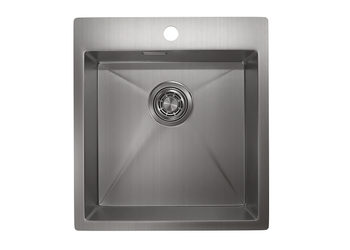 Granula-4600, СТАЛЬ САТИН, стальная кухонная мойка — фото 1, Кухонные мойки