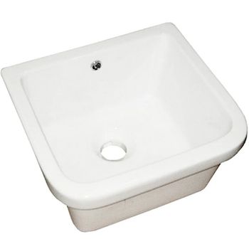 Хозяйственная раковина Hatria Complements 42 YN02 Белая — фото 1, Раковины встраиваемые сверху