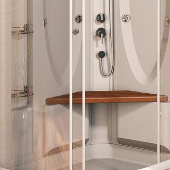 Душевая кабина Radomir Гранд 123x93 R 1-05-1-2-0-1160 профиль Белый стекло прозрачное — фото 3, Душевые кабины