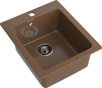 GRANFEST Мойка PRACTIK 505 1-чаша 505*427мм терракот арт.GF- — фото 1, Кухонные мойки