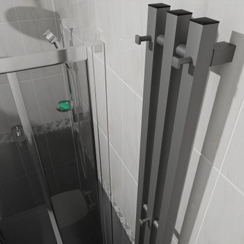 Электрический полотенцесушитель Маргроид Inaro3v профильный 1200x150 Inaro3v-12012-1081-7024 Графито — фото 3, Электрические полотенцесушители