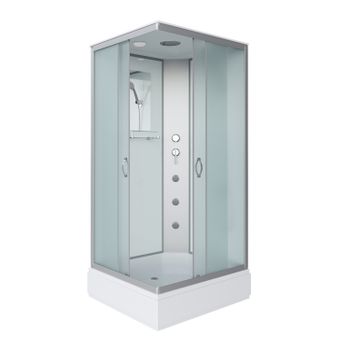 Душевая кабина Niagara Classic NG-33974-14QG (90х70х215) средний поддон(26см),стекло матовое,4 места — фото 1, Душевые кабины