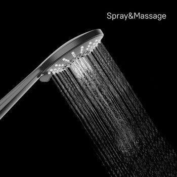 Ручной душ Milardo Ideal Spa 5F ILS5FBRM18 Черный матовый — фото 11, Лейки для душа