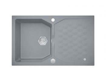 Мойка для кухни SENSUAL 30 GRANITAL+ PEBBLE-G02M 850x520x200; 1x с сифоном 1101462, — фото 1, Кухонные мойки