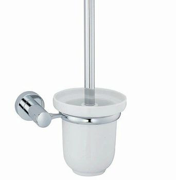 Аксесс Donau K-9427C Щетка для унитаза (блистер), КЕРАМИКА, с подств, навесная, хром, WasserKRAFT — фото 1, Ершики для унитаза