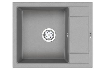 Granula-6002, БАЗАЛЬТ, кухонная мойка, кварц — фото 1, Кухонные мойки