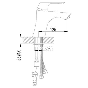 Смеситель для раковины Lemark Unit LM4516C с гигиеническим душем Хром — фото 3, Смесители для раковины