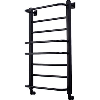 Водяной полотенцесушитель Comfysan Puro-K W-8 80x40 013202 Черный матовый — фото 1, Водяные полотенцесушители