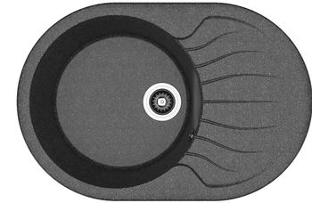 Dr.Gans Мойка "Берта" 760, черный CMc — фото 1, Кухонные мойки