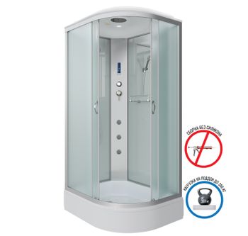 Душевая кабина Niagara Classic NG-33394-14LF (130х90х215) средний поддон(26см),стекло матовое,4 мест — фото 2, Душевые кабины