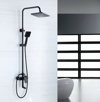 Верхний душ Bond Cube B02-9988 Черный матовый — фото 4, Верхние души