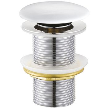 Донный клапан Creavit SF032-B click-clack Белый — фото 1, Донные клапаны