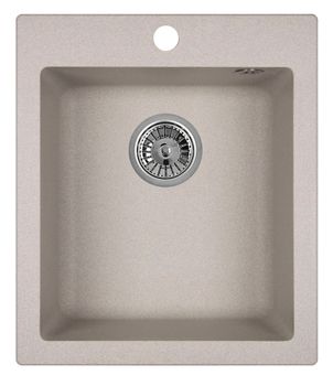 Granula-4201, БАЗАЛЬТ, кухонная мойка, кварц — фото 1, Кухонные мойки