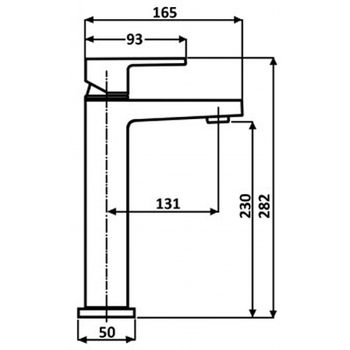 Смеситель для раковины ALMAes Fango TVZ-0935 Черный матовый — фото 2, Смесители для раковины