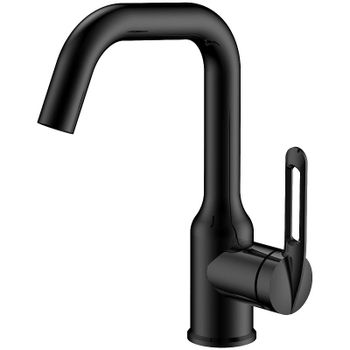 Смеситель для раковины Haiba HB10825-7 Черный матовый — фото 1, Смесители для раковины