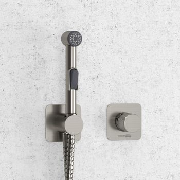 A6451.275.100.092 Встраиваемый комплект для биде со шлангом — фото 1, Гигиенические души