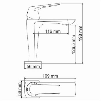 Neime 1903 Смеситель для умывальника — фото 11, Смесители для раковины