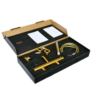 Смеситель для ванны Raiber Graceful RPG-003 Золото матовое — фото 5, Смеситель для ванны