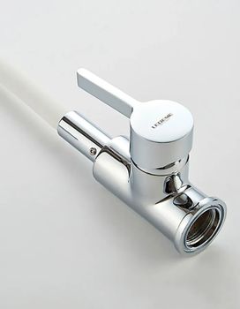 Смеситель для кухни Ledeme Rainbow 4898-3L Хром Белый — фото 6, Смесители для кухни