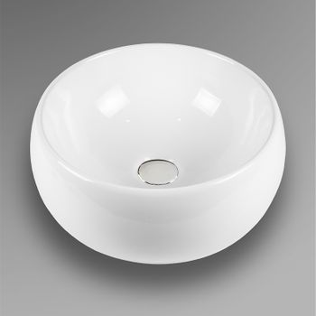 Раковина-чаша Bond 39 S52-390 Белая глянцевая — фото 3, Раковины накладные