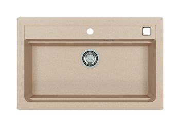 Мойка для кухни ALVEUS GRANITAL ATROX 40 TERRA - G22 790 X 500 1X в комплекте с сифоном 1132823, — фото 1, Кухонные мойки