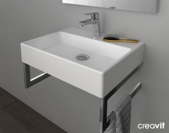 Раковина Creavit Next 50 NX242-00CB00E-0000 Белая — фото 3, Раковины подвесные