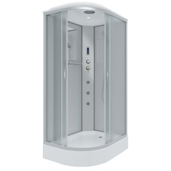 Душевая кабина Niagara Classic NG-3312-14RF (120х80х215) низкий поддон(13см),стекло матовое,3 места — фото 1, Душевые кабины