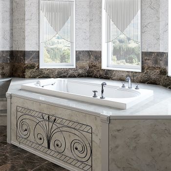 Акриловая ванна Radomir Fra Grande Анабель 170x85 4-01-3-0-1-417 Золото без гидромассажа — фото 7, Акриловые ванны