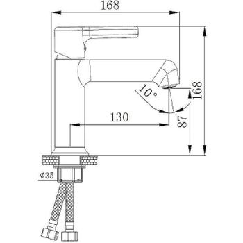 Смеситель для раковины Haiba HB10814-7 Черный матовый — фото 2, Смесители для раковины