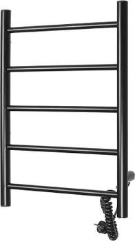 Электрический полотенцесушитель Domoterm Аврора DMT 109-5 50x71 EK R Черный матовый — фото 4, Электрические полотенцесушители