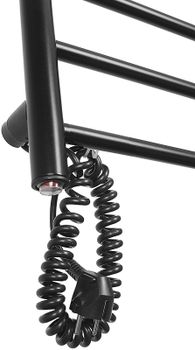 Электрический полотенцесушитель Domoterm Аврора DMT 109-6 40x80 EKL Черный матовый — фото 3, Электрические полотенцесушители