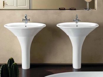 Раковина Hatria Sculture 65 Y0LZ01 Белая — фото 4, Раковины подвесные