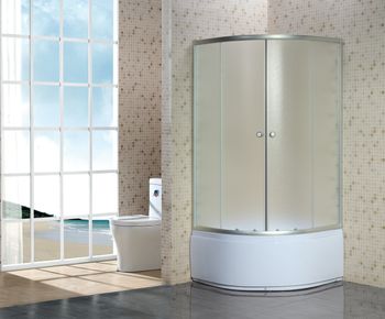 Душевой уголок Niagara Eco NG-005-14 (80х80х195) высокий поддон(39см),стекло матовое,2 места — фото 3, Душевые уголки четверть круга