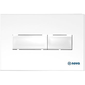 Клавиша смыва Nova NV7320 Белая глянцевая — фото 1, Кнопки смыва