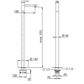 Смеситель для раковины Remer Infinity i18 Хром — фото 2, Смесители для раковины