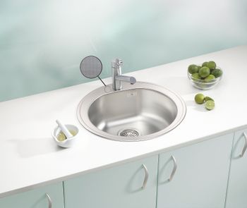 Мойка для кухни FORM 30 LEI 90 FI 510X185 в комплекте с сифоном 1130550, — фото 2, Кухонные мойки