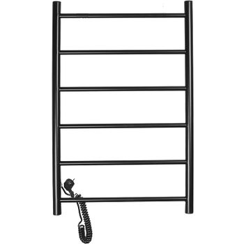Электрический полотенцесушитель Domoterm Классик DMT 109-6 50x80 EKL Черный матовый — фото 1, Электрические полотенцесушители