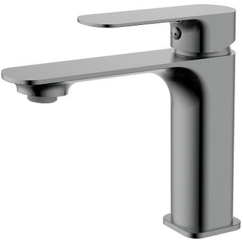 Смеситель для раковины AQUAme Monza AQM6310GM Оружейный металл — фото 1, Смесители для раковины