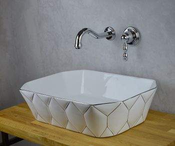 Смеситель для раковины Bronze de Luxe Tiffany 1920CR Хром — фото 3, Смесители для раковины