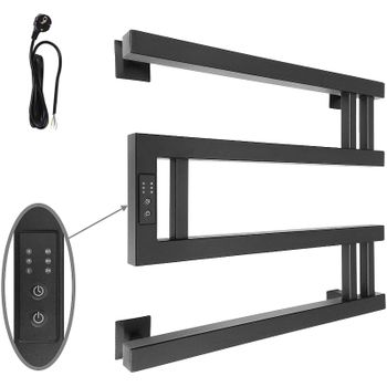 Электрический полотенцесушитель Altasan МонакоПроф 40х50 МонакоПроф4050ЧМ Черный муар — фото 1, Электрические полотенцесушители