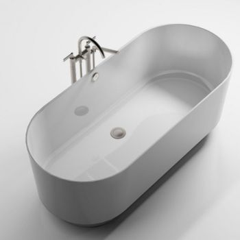 Ванна из искусственного камня Astra Form Аквариус 170х75 01010045 без гидромассажа — фото 5, Ванны из искусственного камня