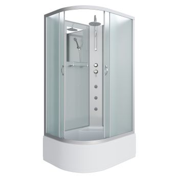 Душевая кабина Niagara Classic NG-2310-14RBKTG (120х80х210) высокий поддон(40см),стекло матовое,4 ме — фото 2, Душевые кабины