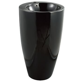 Раковина CeramaLux 49 В133В Черная — фото 1, Раковины напольные