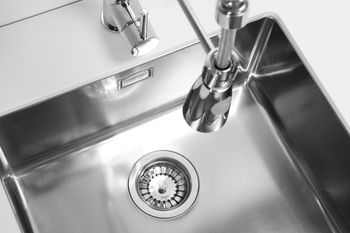 Мойка для кухни KOMBINO 40 SAT-90 450X400X200 в комплекте с сифоном 1130551 — фото 2, Кухонные мойки